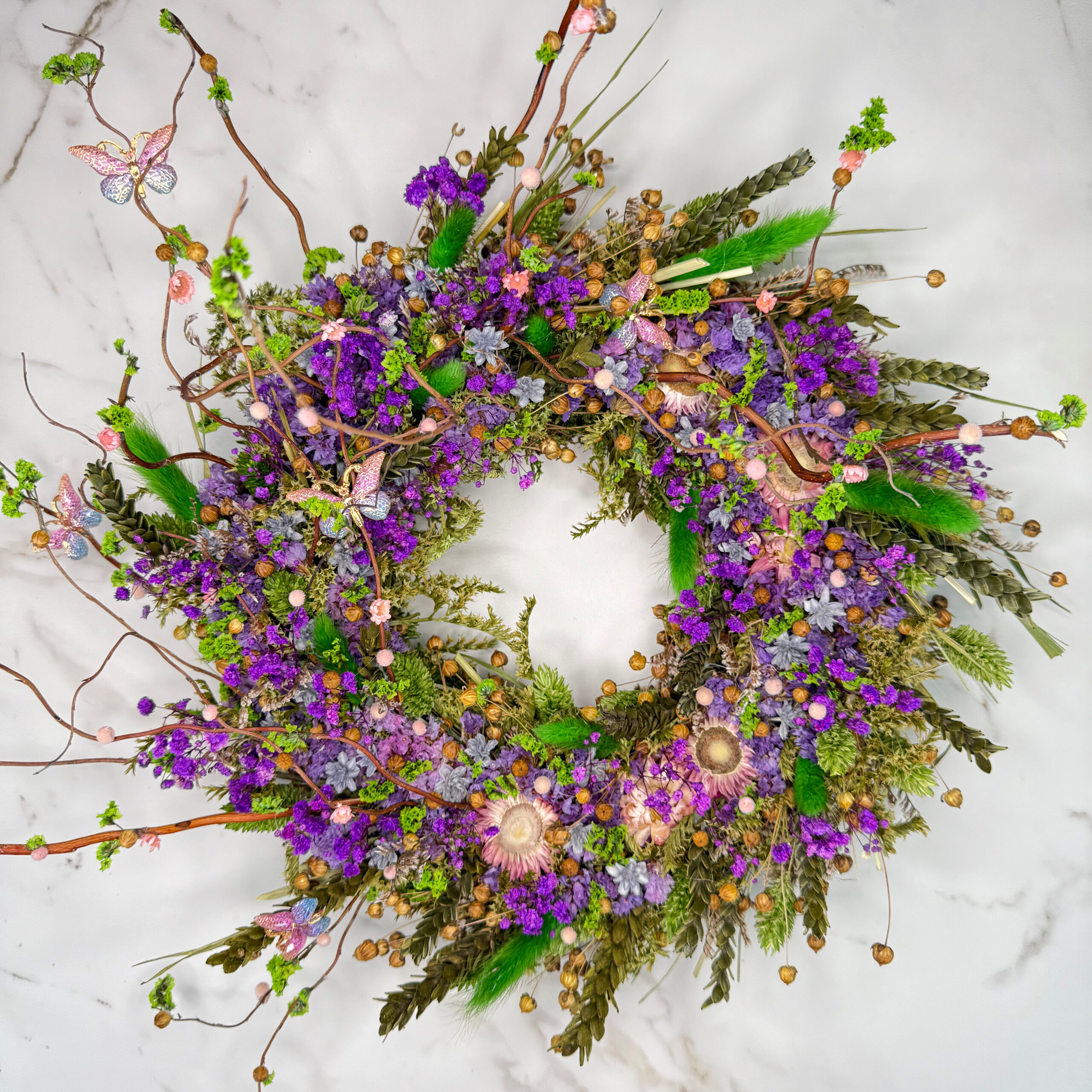 Trockenblumenkranz