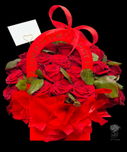 Rosenkorb für Valentinstag