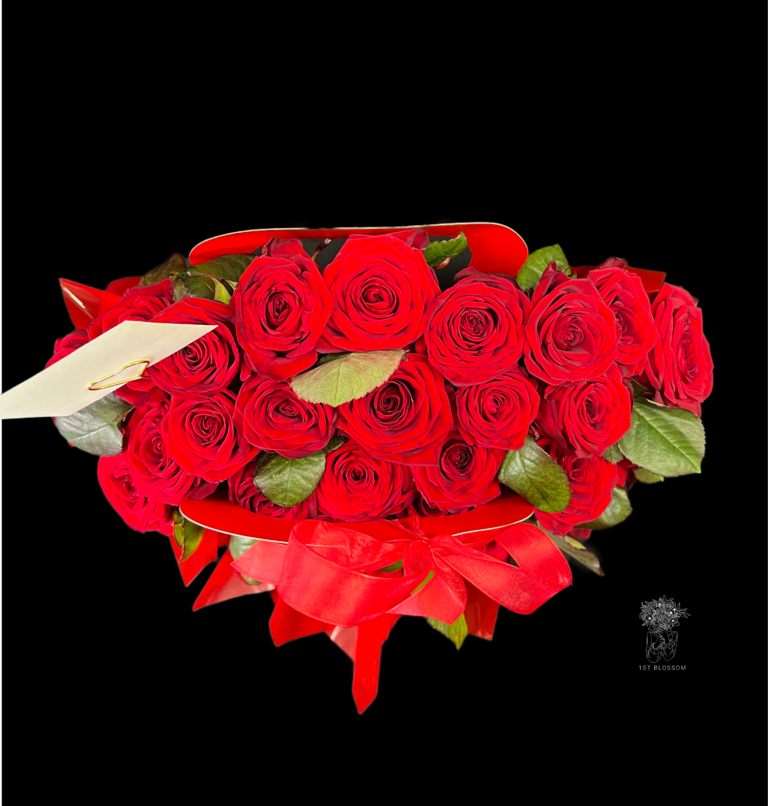 Rosenkorb für Valentinstag