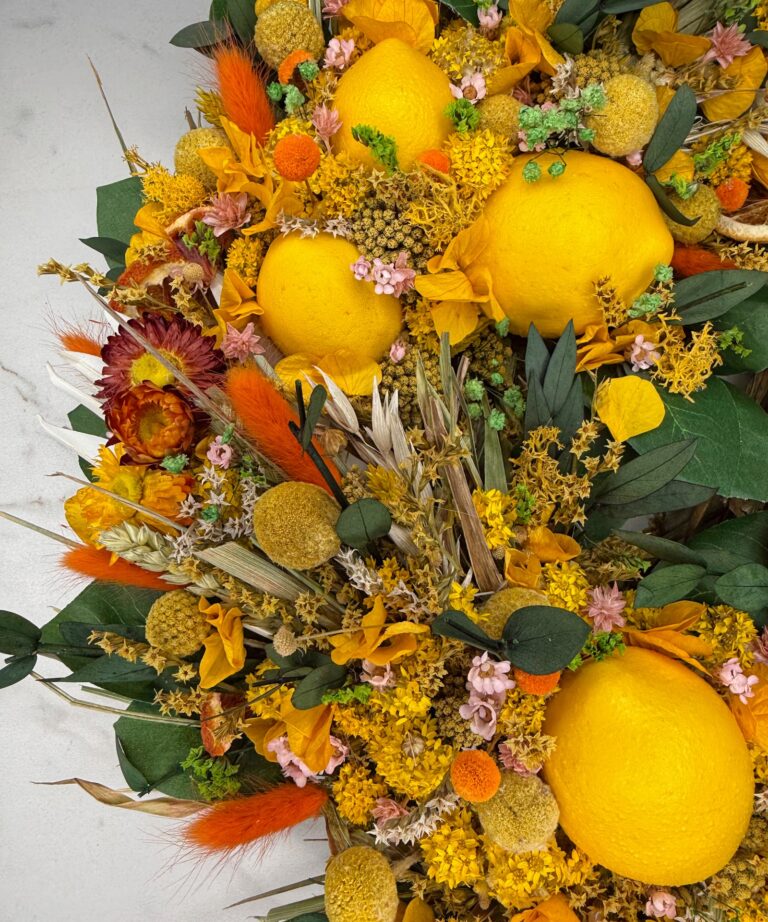 Trockenblumenkranz