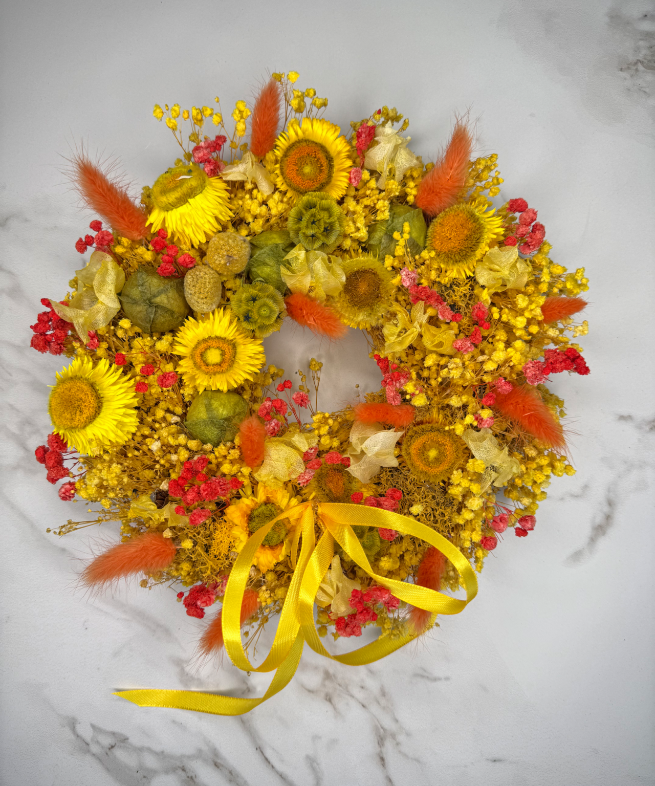 Trockenblumenkranz