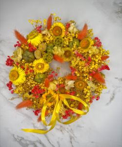 Trockenblumenkranz