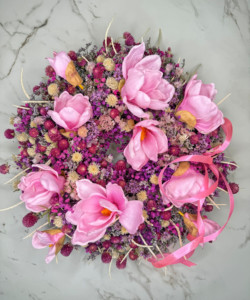 Trockenblumenkranz