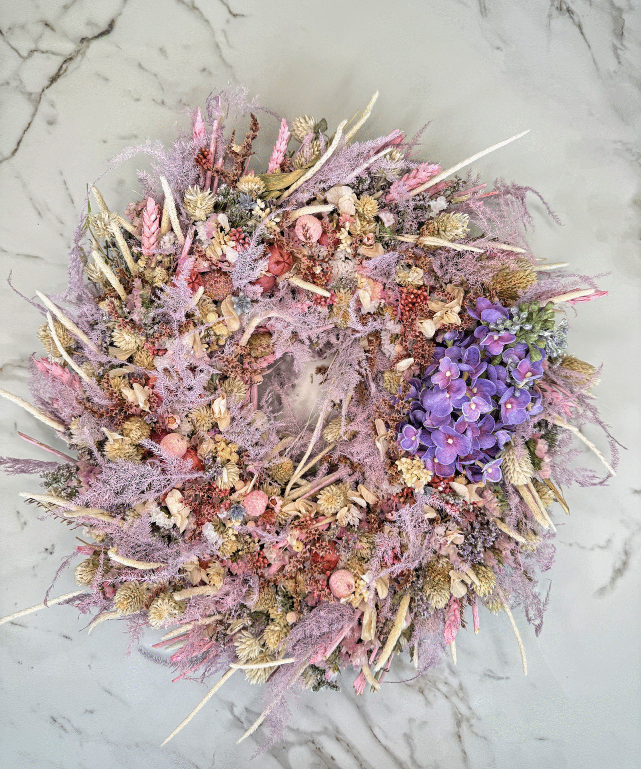 Trockenblumenkranz