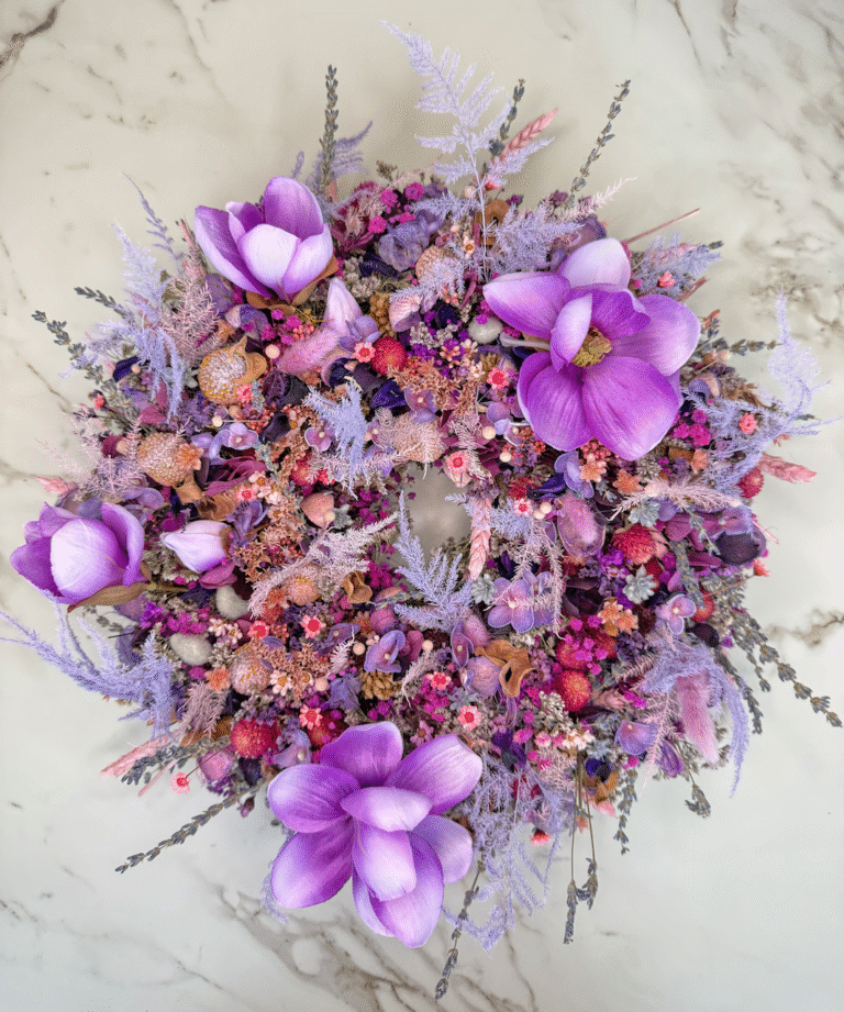 Trockenblumenkranz