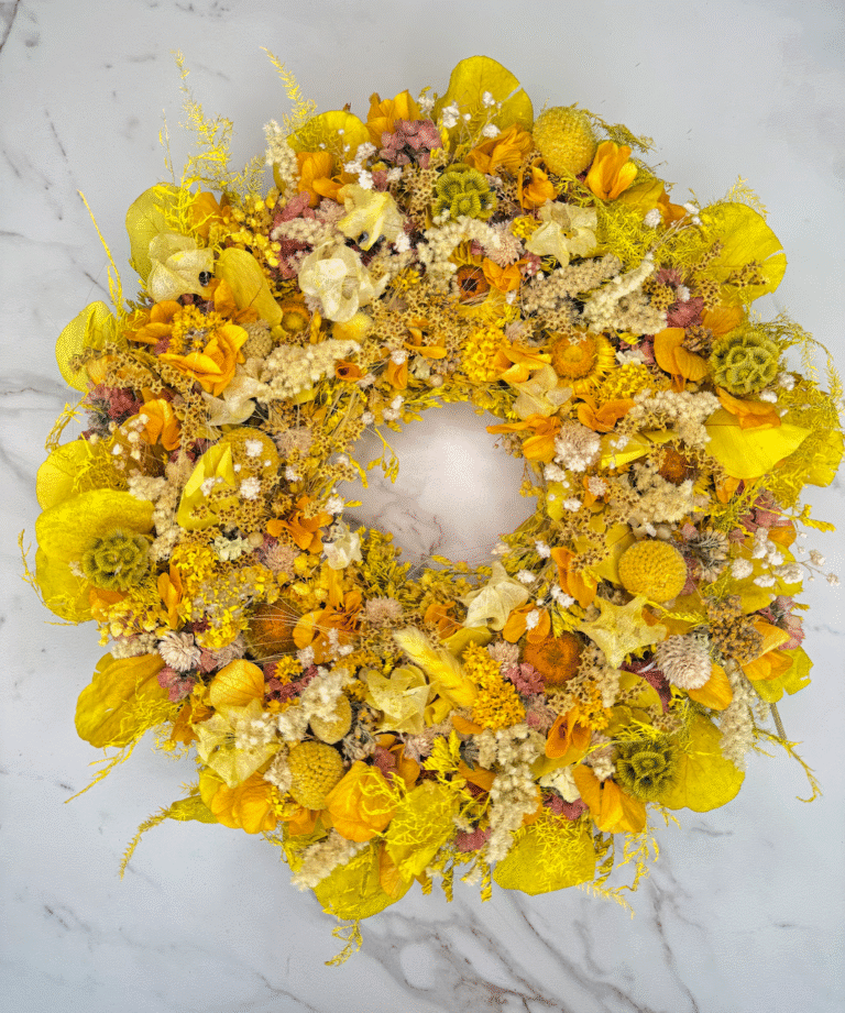 Trockenblumenkranz