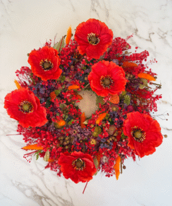 Trockenblumenkranz
