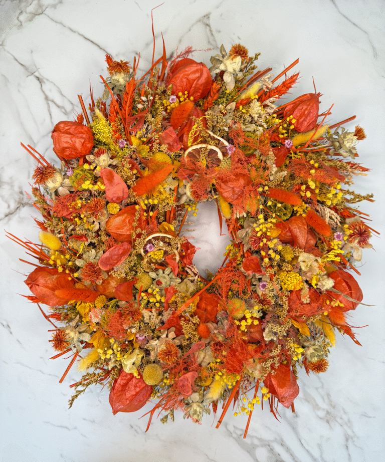 Trockenblumenkranz