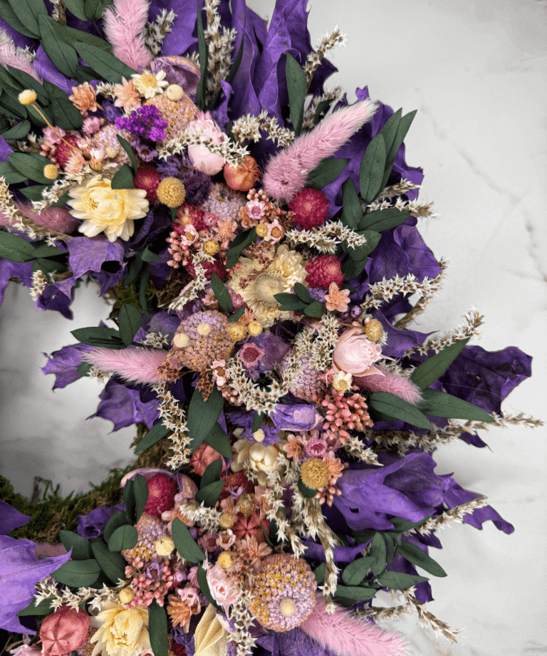 Trockenblumenkranz