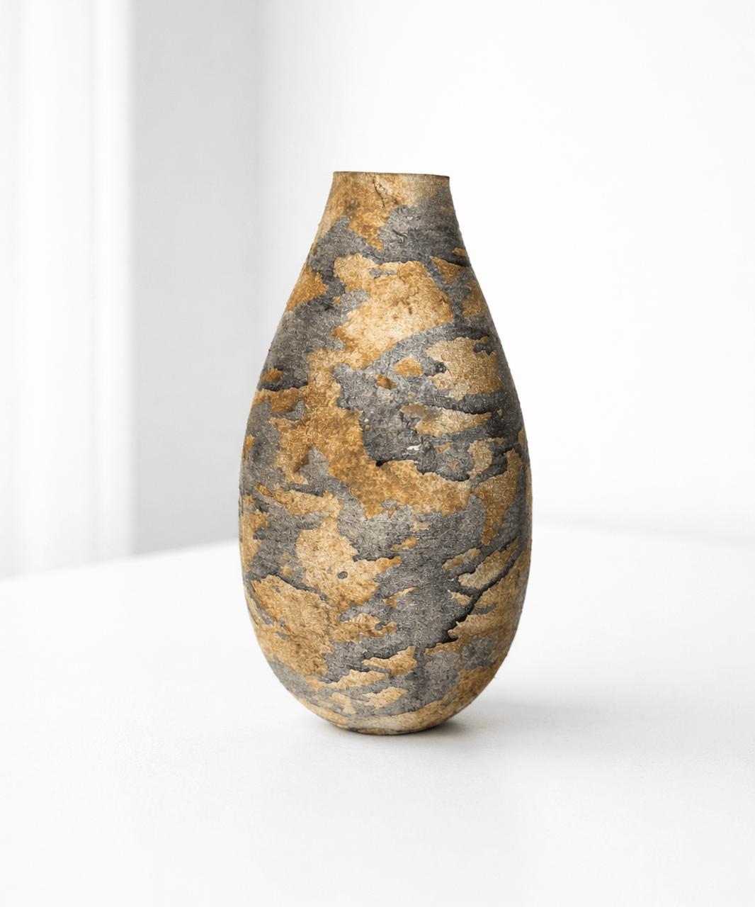 Elegant textured ceramic vase